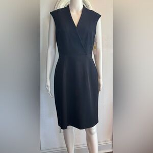 NWT Katherine Kelly Black Sleeveless Sheath Dress 6